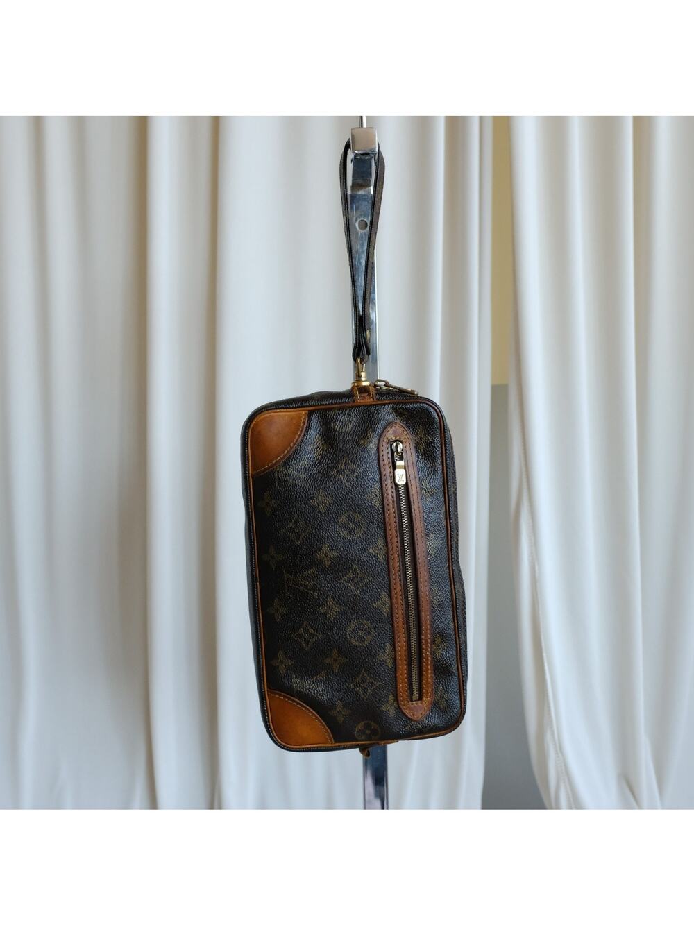 LOUIS VUITTON Monogram Marly Dragonne GM Clutch Bag Vintage LV Auth SL0932 COA